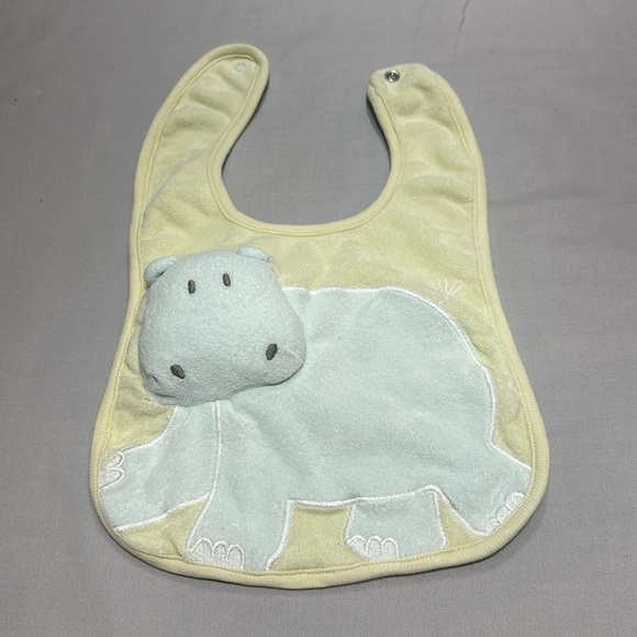 GAP - Terry cloth hippo bib - Picture 1 of 2